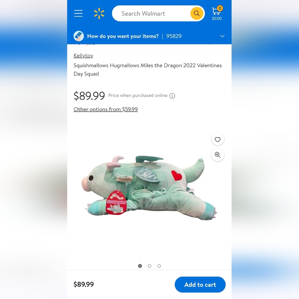 Squishmallows Hugmallows Miles the Dragon - Picture 7 of 7